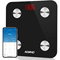Báscula Grasa Corporal Bluetooth RENPHO con 13 Funciones- Báscula de Baño Digital con App- Báscula Inteligente y Monitor…